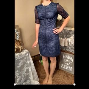 Reiss blue dress size 6